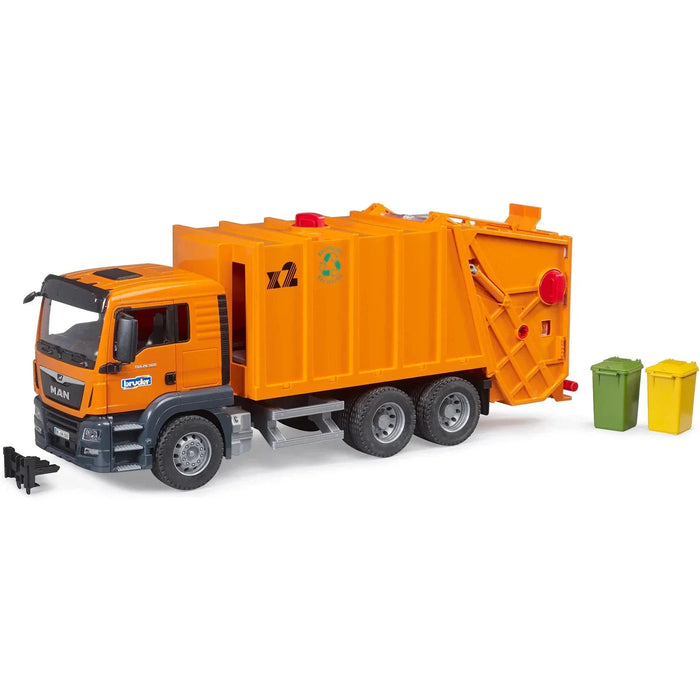 Bruder MAN TGS Orange Garbage Truck