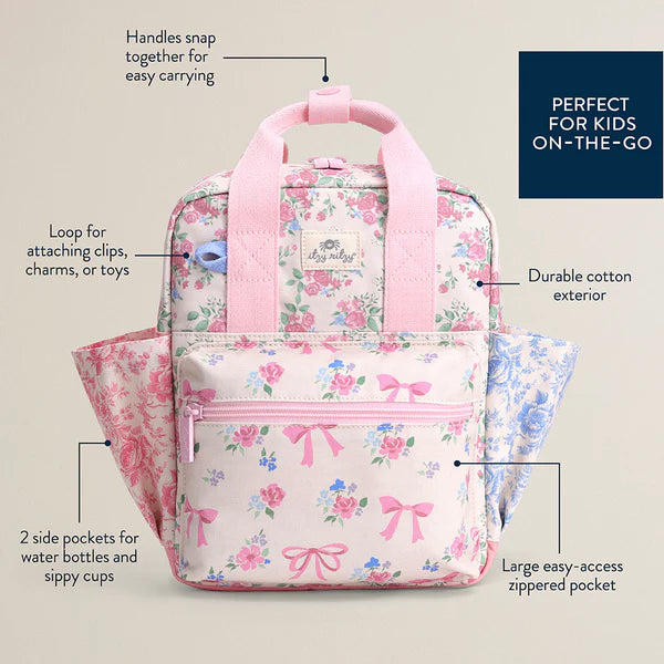 Itzy Ritzy Blitzy Ribbons & Roses  Backpack