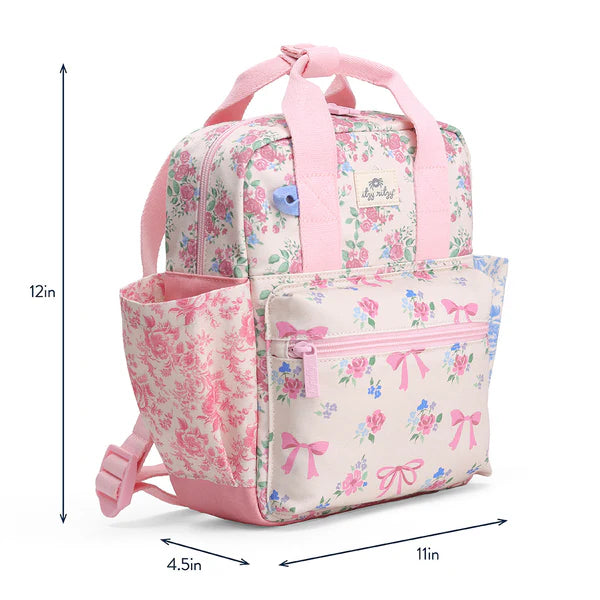 Itzy Ritzy Blitzy Ribbons & Roses  Backpack