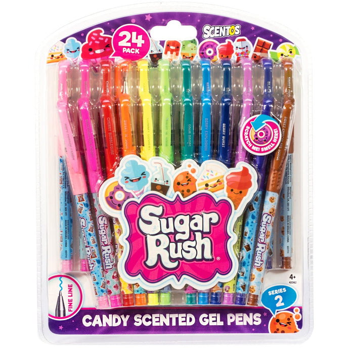 Schylling Sugar Rush Scented Gel Pens 24pk