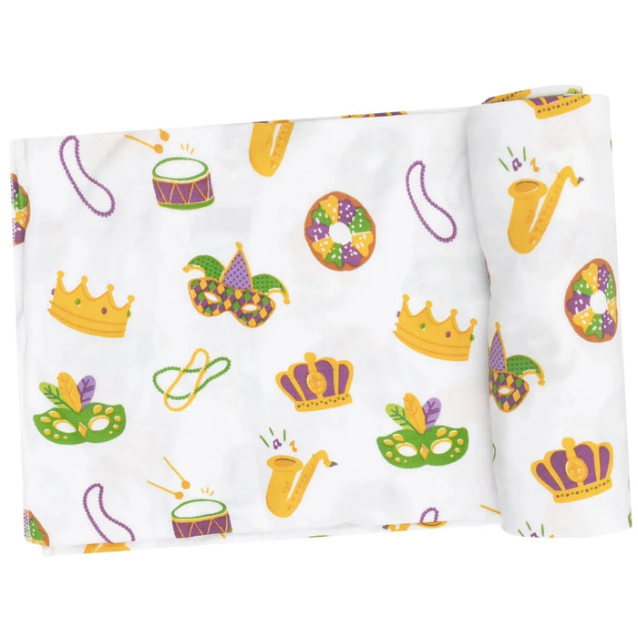 Angel Dear Mardi Gras Swaddle Blanket