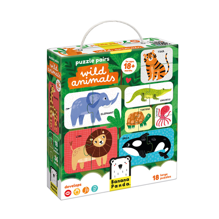 Banana Panda Wild Animals Puzzle Pairs