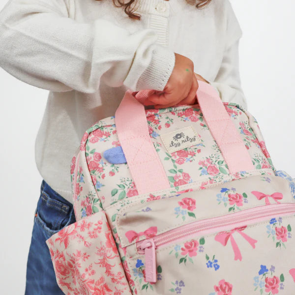 Itzy Ritzy Blitzy Ribbons & Roses  Backpack