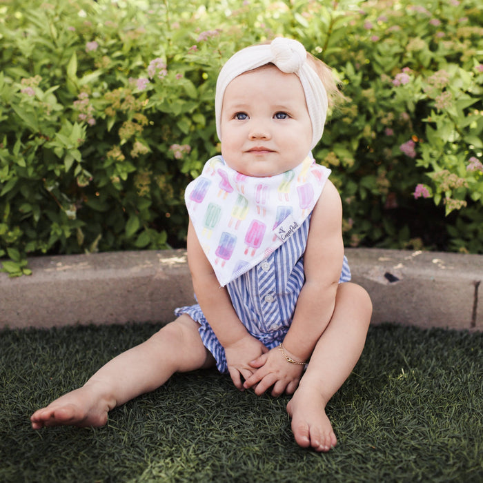 Copper Pearl Baby Bandana Bibs | Summer