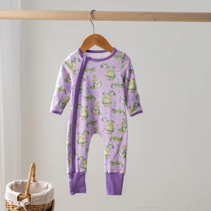 Nola Tawk Gator Gras Zip-Up Pajama