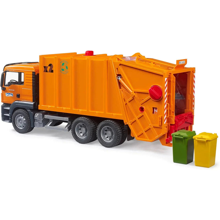 Bruder MAN TGS Orange Garbage Truck