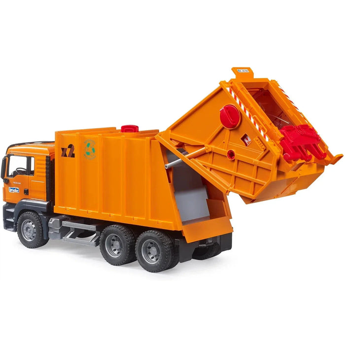 Bruder MAN TGS Orange Garbage Truck