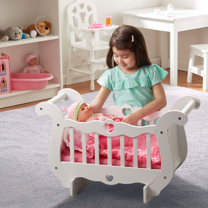 Melissa & Doug Wooden Doll Crib