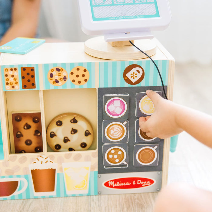 Melissa & Doug Wooden Cafe Barista Coffee Shop