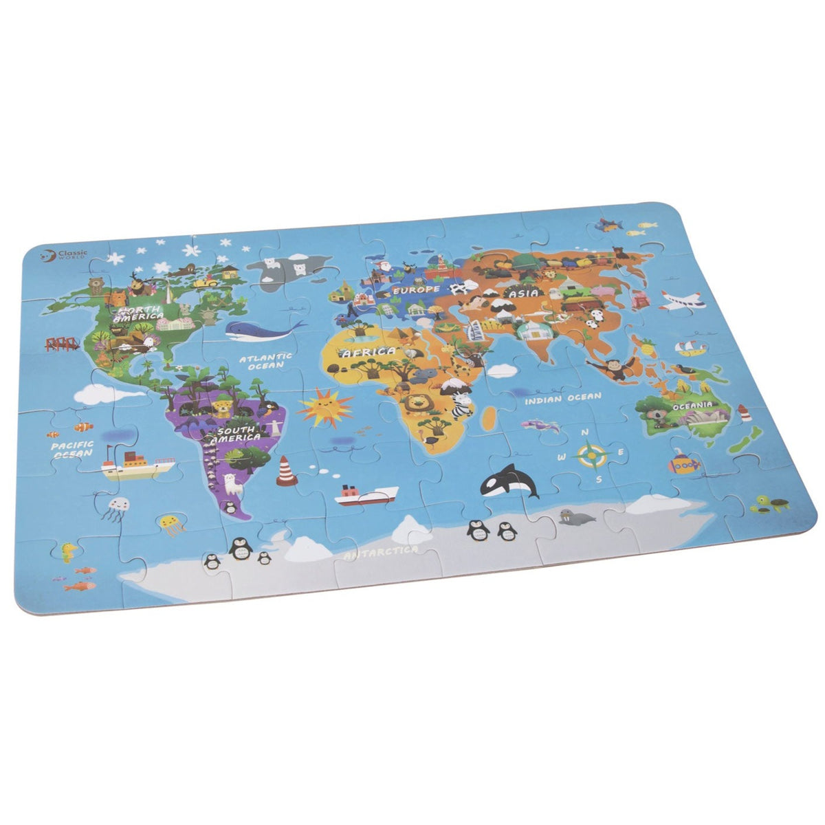 Creative Toy Co 48pc World Map Puzzle — Cullen's Babyland & Playland